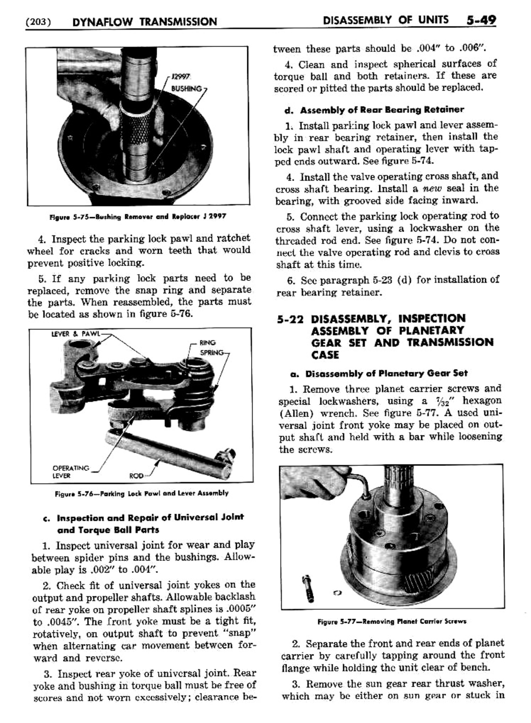 1954 Buick Shop Manual - Dynaflow Page 49 Of 58